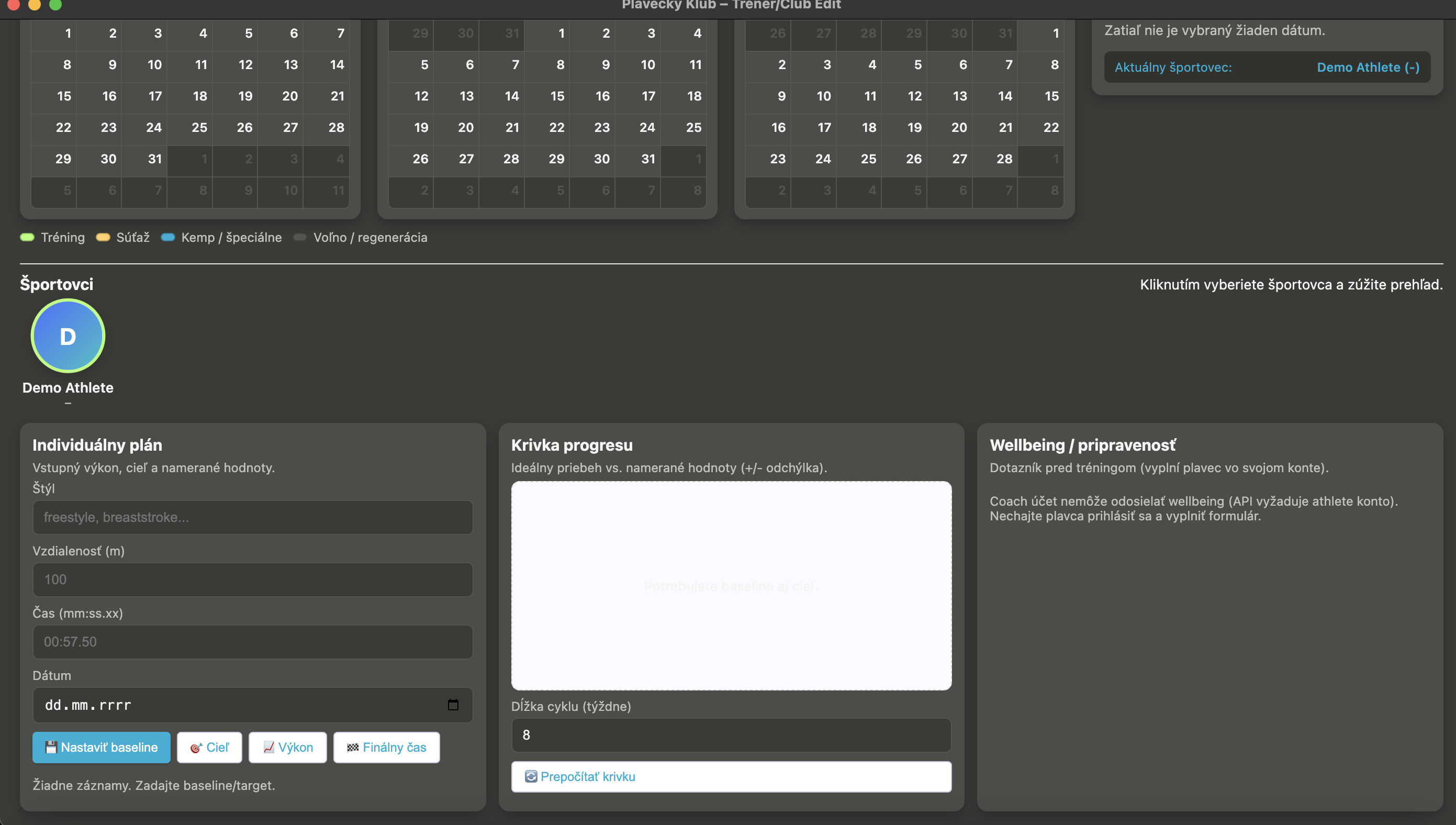 CoachDesk – profil trénera a licencie